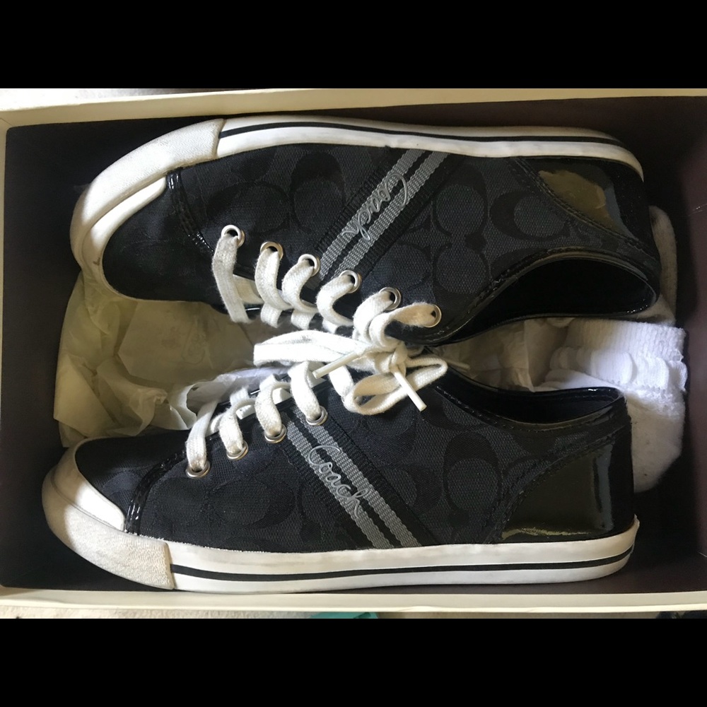 Coach sneakers. barely worn.
